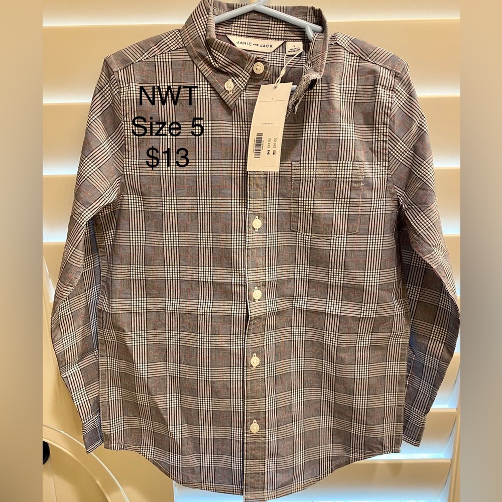 NWT Janie and Jack button down
